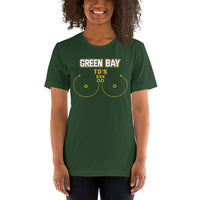 Green Bay TD's T-Shirt - Funny Football Fanatic Shirt: Ideal Gifts for Football Moms, Fans & Supporters - Sarcastic Game Day Shirt - Forest