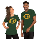 Jacksonville, Florida Football Fanatic Vintage Graphic T-Shirt: Gift Ideas for Him & Her, Football Fans - Retro Style Game Day Shirt - Forest, Unisex