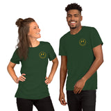 Happy Smiley Face Emoji T-Shirt - Green Bay Football Fanatic Vintage Graphic Shirt: Gift for Him & Her, Football Fans - Game Day Shirt - Forest, Unisex