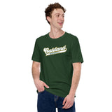 Vintage Oakland Baseball Fanatic Shirt: Ideal Gifts for Him & Her, Baseball Lovers & Enthusiasts - Retro Style Game Day Shirt - Forest