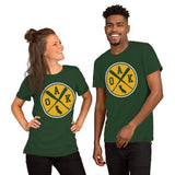 Vintage Oakland Baseball Emblem Fanatic T-Shirt: Gift Ideas for Him & Her, Baseball Lovers & Enthusiasts - Retro Style Game Day Shirt - Forest, Unisex