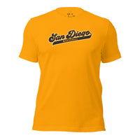 Vintage San Diego Baseball Fanatic Shirt: Gift Ideas for Him & Her, Baseball Lovers & Enthusiasts - Retro Style Game Day Shirt - Gold