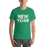 New York Football Fanatic Vintage Graphic T-Shirt - Gift Ideas for New York Football Fans - Retro Style Game Day Shirt - Kelly, Men