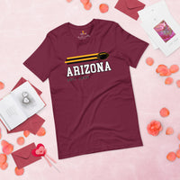 Arizona Est.1898 Football Fanatic Vintage Graphic Shirt: Ideal Gifts for Him & Her, Football Fans - Retro Style Game Day Shirt - Maroon