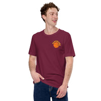 Bday & Christmas Gift Ideas for Basketball Lovers, Coach & Player - Senior Night, Game Outfit & Attire - Cleveland B-ball Fanatic Tee - Maroon, Front