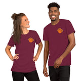 Bday & Christmas Gift Ideas for Basketball Lovers, Coach & Player - Senior Night, Game Outfit & Attire - Cleveland B-ball Fanatic Tee - Maroon, Front, Unisex