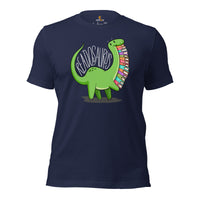 Gift for Book Lover - Readosaurus Bookish Shirt - Adorable Dinosaurus Tee for Bookworms, Librarians - Embrace Inner Bookish Beast - Navy