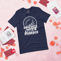 Obsessive Otter Disorder T-Shirt - Mustalid Shirt - Marine Mustaline Mammal Shirt - Ideal Gift for Mustalidae, River & Sea Otter Lovers - Navy