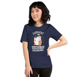 Coolest Guinea Pig Grandma Furry Potato T-Shirt - Cavy Whisperer & Lovers Shirt - Ideal Gift for Hamster, Rodent Grandma & Pet Owners - Navy