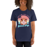 Just A Girl Who Loves Guinea Pigs T-Shirt - Furry Potato Shirt - Cavy Whisperer Shirt - Gift for Rodent & Animal Lovers - Zoology Tee - Navy