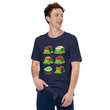 Turtle Nigiri Sushi T-Shirt - Tortoise Shirt - Loggerhead, Land, Sea & Nautical Turtle Shirt - Ideal Gift for Turtle Dad/Mom & Lovers - Navy