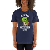 Coolest Tortoise Mom T-Shirt - Loggerhead, Sea & Nautical Turtle Tee - Gift for Turtle Mom & Animal Lovers - Zoo & Safari Shirt - Navy