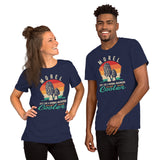 Camping & Hiking T-Shirt - Mushroom Shirt - Presents, Gift Ideas for Campers & Hikers - Morel Just Like A Normal Mushroom But Cooler Shirt - Navy, Unisex