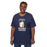 Coolest Guinea Pig Grandma Furry Potato T-Shirt - Cavy Whisperer & Lovers Shirt - Ideal Gift for Hamster, Rodent Grandma & Pet Owners - Navy, Plus Size