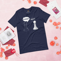 Funny Chess T-Shirt - Christmas & Birthday Gift For Him & Her, Chess Player & Lover - Typical Gamer Tee - En Passant Chess Pieces Shirt - Navy