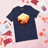 DnD & RPG Games T-Shirt - Sunset Adventure D&D Dice Shirt - Gaming Gift for Him & Her, Typical Gamers & Game Lovers - Fun Squad Merch - Navy