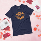 DnD & RPG Games T-Shirt - Xmas Gaming Gift Ideas for Him & Her, Typical Gamers & Game Lovers - Game Day Shirt - Carpe DM Shirt - Navy