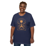 DnD & RPG Games T-Shirt - Gaming Gift Ideas for Her, Typical Gamers & Game Lovers - D&D Dice, Moon Phases & Butterfly Geometric Shirt - Navy, Plus Size