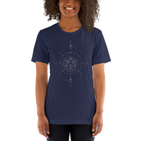 DnD & RPG Games T-Shirt - Xmas Gaming Gift Ideas for Her, Typical Gamers & Tarot Lovers - Artistic D&D Dice Cottagecore Aesthetic Shirt - Navy