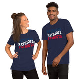 Patriots Mascot T-Shirt - Football Fanatic Vintage Graphic Shirt: Ideal Gifts for Football Fans & Supporters - Retro Style Game Day Tee - Navy, Unisex