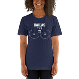 Dallas TD's T-Shirt - Funny Football Fanatic Shirt: Ideal Gifts for Football Moms, Fans & Supporters - Sarcastic Game Day Shirt - Navy
