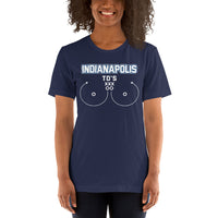 Indianapolis TD's T-Shirt - Funny Football Fanatic Shirt: Ideal Gifts for Football Moms, Fans & Supporters - Sarcastic Game Day Shirt - Navy