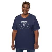 Dallas TD's T-Shirt - Funny Football Fanatic Shirt: Ideal Gifts for Football Moms, Fans & Supporters - Sarcastic Game Day Shirt - Navy, Plus Size
