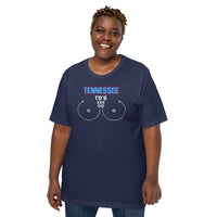 Tennessee TD's T-Shirt - Funny Football Fanatic Shirt: Ideal Gifts for Football Moms, Fans & Supporters - Sarcastic Game Day Shirt - Navy, Plus Size