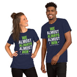 Funny Seattle Football Fanatic Shirt: Ideal Gifts for Him & Her, Football Fans - We Almost Always Almost Win Shirt - Game Day Shirt - Navy, Unisex