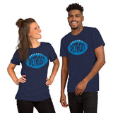 Detroit, Michigan Football Fanatic Vintage Graphic T-Shirt: Gift Ideas for Him & Her, Football Fans - Retro Style Game Day Shirt - Navy, Unisex