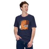 Funny Baseball T-Shirt - Gift Ideas for Him & Her, Baseball Lovers & Enthusiasts - My Head Hurts Shirt - Adorable Baseball Glove Tee - Navy