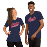 Vintage Philadelphia Baseball Fanatic Shirt: Gift Ideas for Him & Her, Baseball Lovers & Enthusiasts - Retro Style Game Day Shirt - Navy, Unisex