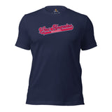 Vintage Los Angeles Baseball Fanatic Shirt: Ideal Gifts for Him & Her, Baseball Lovers & Enthusiasts - Retro Style Game Day Shirt - Navy