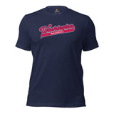 Vintage Washington Baseball Fanatic Shirt: Ideal Gifts for Him & Her, Baseball Lovers & Enthusiasts - Retro Style Game Day Shirt - Navy