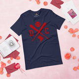 Vintage Washington Baseball Emblem Fanatic T-Shirt: Ideal Gifts for Him & Her, Baseball Lovers & Enthusiasts - Retro Style Game Day Tee - Navy