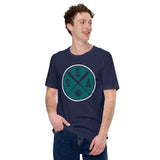 Vintage Seattle Baseball Emblem Fanatic T-Shirt: Gift Ideas for Him & Her, Baseball Lovers & Enthusiasts - Retro Style Game Day Shirt - Navy