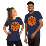 Vintage Detroit Baseball Emblem Fanatic T-Shirt: Gift Ideas for Him & Her, Baseball Lovers & Enthusiasts - Retro Style Game Day Shirt - Navy, Unisex