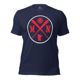 Vintage Minnesota Baseball Emblem Fanatic T-Shirt: Gift Ideas for Him & Her, Baseball Enthusiasts & Lovers - Retro Style Game Day Tee - Navy
