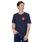 Bday & Christmas Gift Ideas for Basketball Lovers, Coach & Player - Senior Night, Game Outfit & Attire - Detroit B-ball Fanatic T-Shirt - Navy, Front