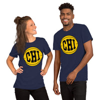 Christmas Gift Ideas for Basketball Lovers, Coach & Players - Senior Night, Game Outfit & Attire - Vintage Chicago Basketball T-Shirt - Navy, Unisex