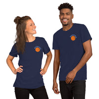 Bday & Christmas Gift Ideas for Basketball Lovers, Coach & Player - Senior Night, Game Outfit & Attire - Memphis B-ball Fanatic T-Shirt - Navy, Front, Unisex