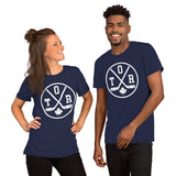 Hockey Game Outfit & Attire - Ideal Bday & Christmas Gifts for Hockey Players & Goalies - Vintage Toronto Hockey Emblem Fanatic T-Shirt - Navy, Unisex