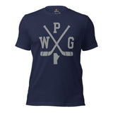 Winnipeg T-Shirt - Canada Shirt - Hockey Tee - Game Day Shirt - Ice Hockey Shirt - Vintage Hockey T-Shirt - Gift for Hockey Player & Lover - Navy