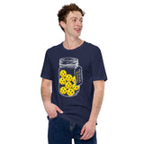 Pickleball T-Shirt - Pickle Ball Sport Outfit, Attire, Clothes, Apparel - Gifts for Pickleball Players - Funny Pickling Season Tee - Navy