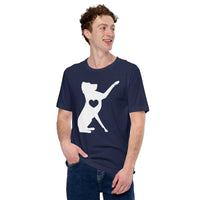 Great Dane Dog Themed Clothes - Funny Canine Tee Shirts For Humans - Gifts for Dog Moms, Dads & Lovers - Great Dane High-fives T-Shirt - Navy