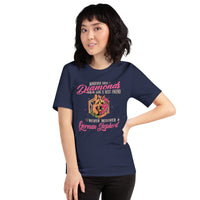 German Shepherd Dog Themed Clothes - Gifts for GSD K9 Dog Lovers - Funny Canine Tee Shirts For Humans - A Girl's Best Friend T-Shirt - Navy