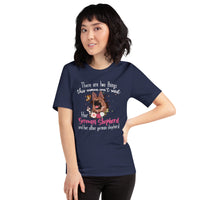 German Shepherd Dog Themed Clothes - Gifts for GSD K9 Dog Lovers - Canine Tee Shirts For Humans - Things A Woman Can't Resist T-Shirt - Navy