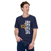 German Shepherd Dog Themed Clothes & Attire - Gifts for K9 Dog Moms, Dads & Lovers - My GSD Tilts Its Head Just Like You Do T-Shirt - Navy