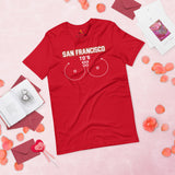 San Francisco TD's T-Shirt - Funny Football Fanatic Shirt: Ideal Gifts for Football Moms, Fans & Supporters - Sarcastic Game Day Shirt - Red