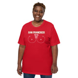 San Francisco TD's T-Shirt - Funny Football Fanatic Shirt: Ideal Gifts for Football Moms, Fans & Supporters - Sarcastic Game Day Shirt - Red, Plus Size